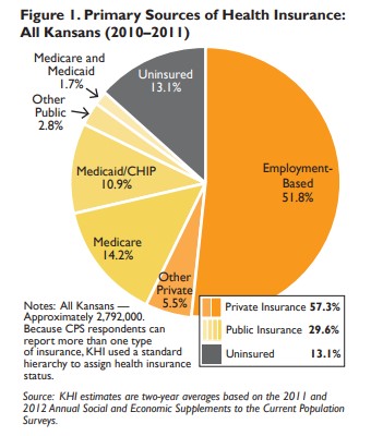 Figure 1: primary sources of health insurance