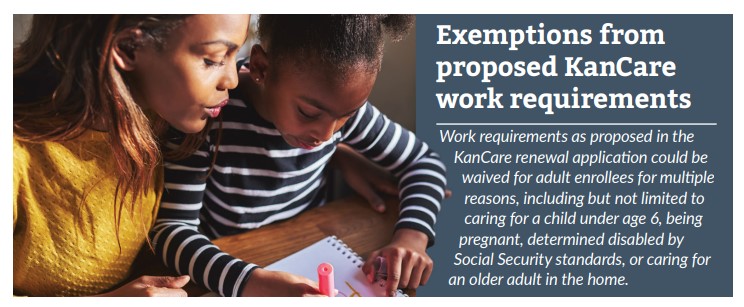 Women and Child - Exemptions from proposed KanCare work requirements