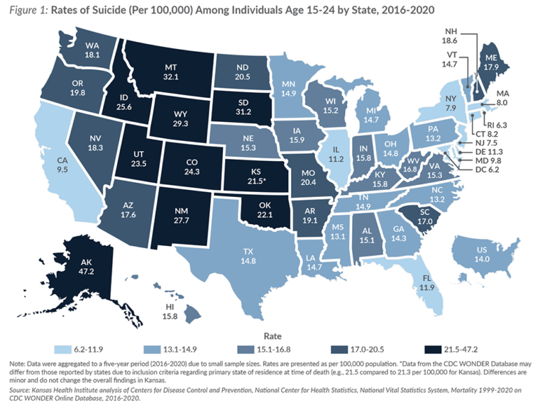 Suicide Among Adolescents and Youths in Kansas - Kansas Health Institute